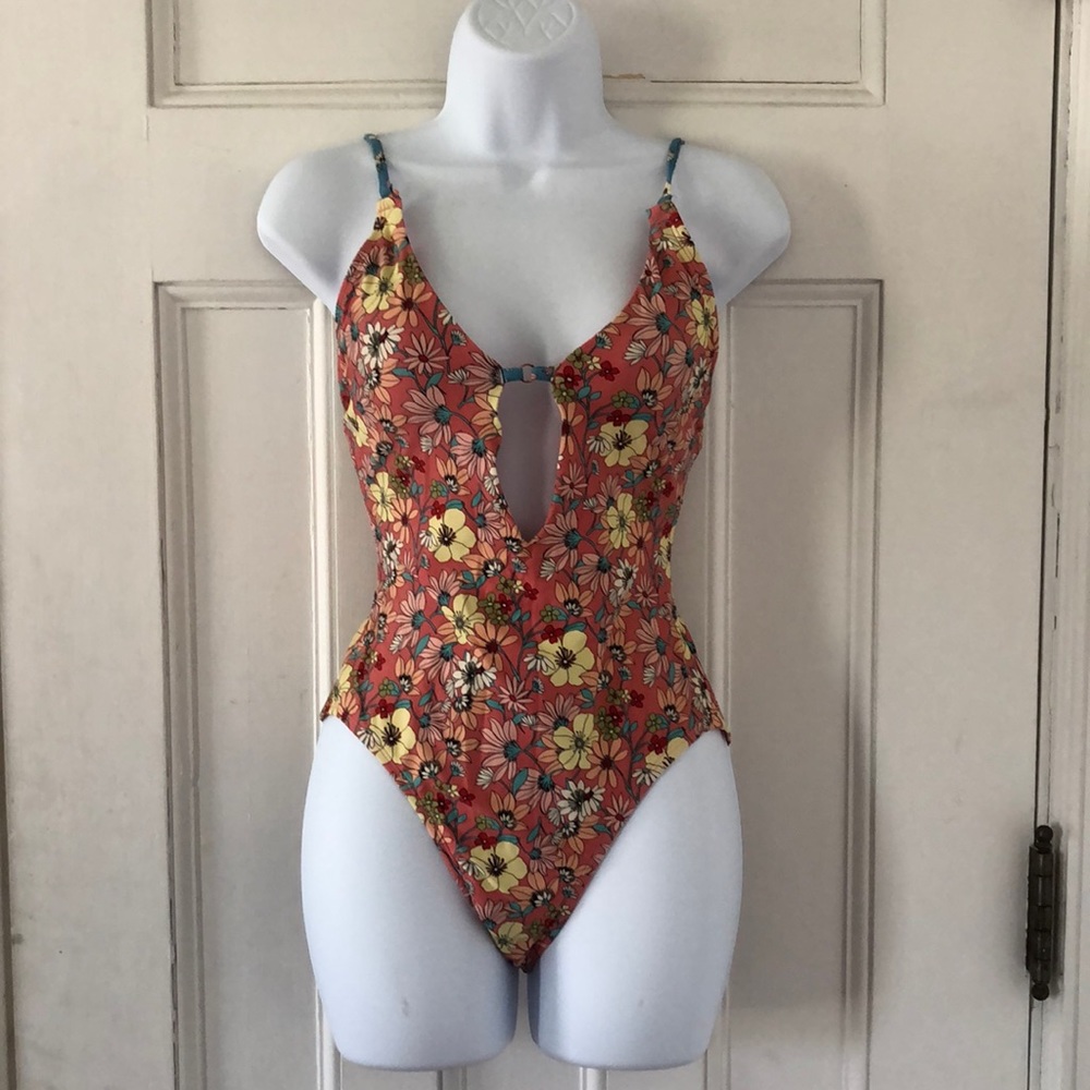 One Piece Floral Swimsuit